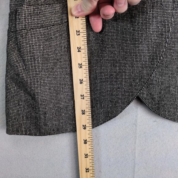 Vtg Umberto Ginocchietti Italy Blazer Jacket Women's US 6 Black Tweed Wool Blend - Picture 8 of 10